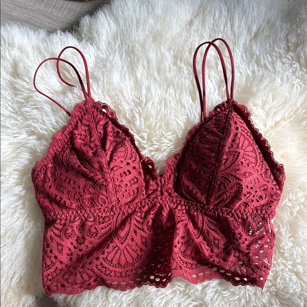 Red Lace Bralette